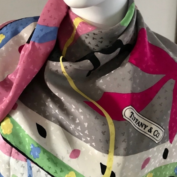 TIFFANY & CO. Silk Foulard Scarf - Picture 2 of 12